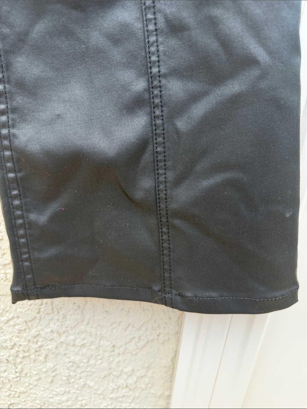 IDYLLWILD Miranda Lambert Black Faux Leather Lace up Flare Pants Women's Size 12 - Picture 5 of 7